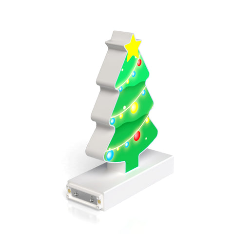 LED Rechargeable Magnetic Christmas Tree, 3D, 6500K, H6.7