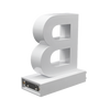 Magnetic LED Capital Letter, (B), Letter lights, Light Letter Box, Light Up Letters, 3D, H3.7