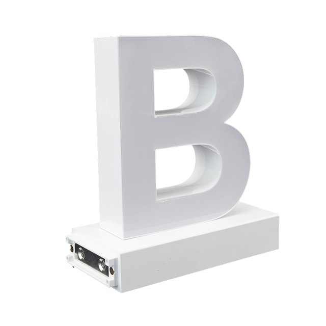 Magnetic LED Capital Letter, (B), Letter lights, Light Letter Box, Light Up Letters, 3D, H3.7