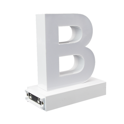 Magnetic LED Capital Letter, (B), Letter lights, Light Letter Box, Light Up Letters, 3D, H3.7