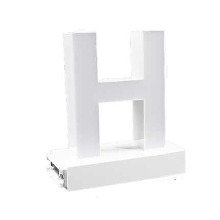 Magnetic LED Capital Letter, (H), Letter lights, Light Letter Box, Light Up Letters, 3D, H3.7