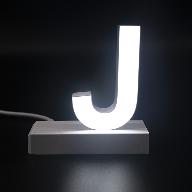 Magnetic LED Capital Letter, (J), Letter lights, Light Letter Box, Light Up Letters, 3D, H3.7