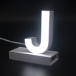 Magnetic LED Capital Letter, (J), Letter lights, Light Letter Box, Light Up Letters, 3D, H3.7