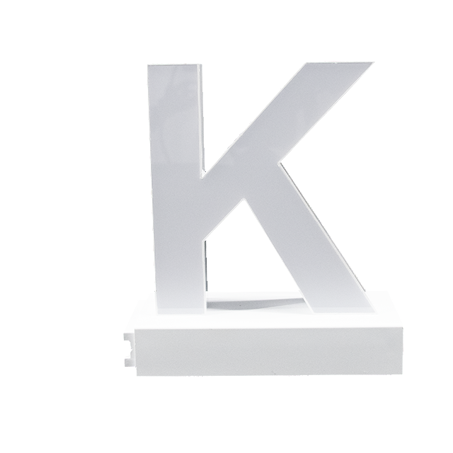 Magnetic LED Capital Letter, (K), Letter lights, Light Letter Box, Light Up Letters, 3D, H3.7