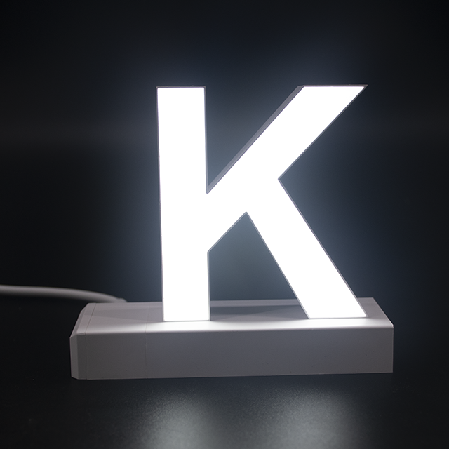 Magnetic LED Capital Letter, (K), Letter lights, Light Letter Box, Light Up Letters, 3D, H3.7