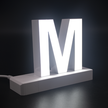 Magnetic LED Capital Letter, (M), Letter lights, Light Letter Box, Light Up Letters, 3D, H3.7