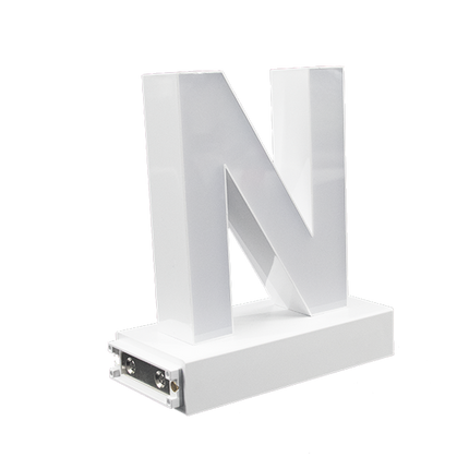 Magnetic LED Capital Letter, (N), Letter lights, Light Letter Box, Light Up Letters, 3D, H3.7