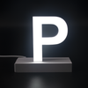 Magnetic LED Capital Letter, (P), Letter lights, Light Letter Box, Light Up Letters, 3D, H3.7