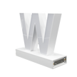 Magnetic LED Capital Letter, (W), Letter lights, Light Letter Box, Light Up Letters, 3D, H3.7