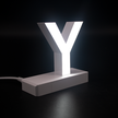 Magnetic LED Capital Letter, (Y), Letter lights, Light Letter Box, Light Up Letters, 3D, H3.7