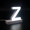 Magnetic LED Capital Letter, (Z), Letter lights, Light Letter Box, Light Up Letters, 3D, H3.7