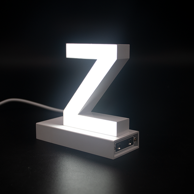 Magnetic LED Capital Letter, (Z), Letter lights, Light Letter Box, Light Up Letters, 3D, H3.7