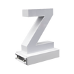 Magnetic LED Capital Letter, (Z), Letter lights, Light Letter Box, Light Up Letters, 3D, H3.7