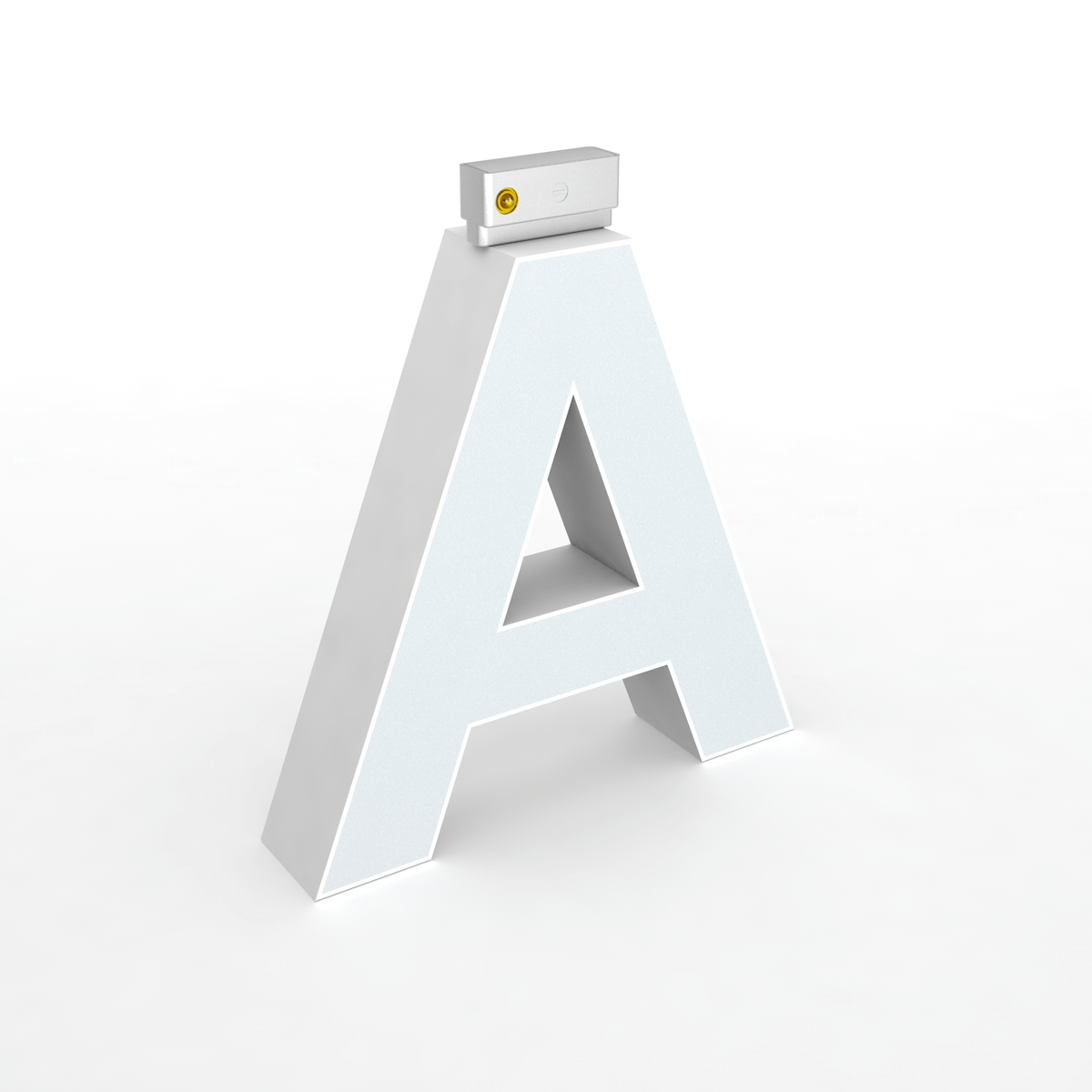 LED Top Track Series Capital Letter, (A), 6500k, H5.9